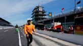 Pato O'Ward of the Arrow McLaren team goes out of his way to win over Indianapolis 500 fans