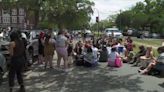 Pro-Palestine rally blocks one side of St. Charles Avenue