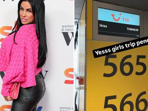 Mystery as Katie Price goes on trip to Ibiza hours before makeup masterclass