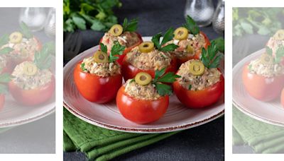 Easy Tuna Salad Stuffed Tomatoes Recipe Is a Delicious Twist On a Lunchtime Sandwich