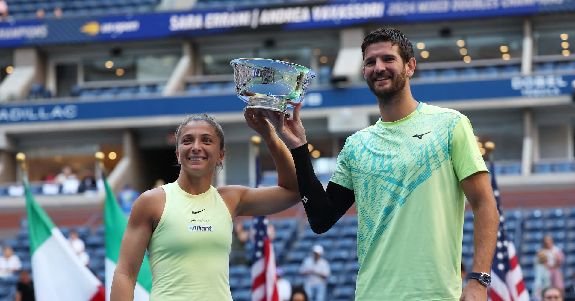 Italians Errani and Vavassori win US Open mixed doubles title