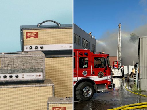 Benson Amps narrowly avoids fire that threatened one of its warehouses