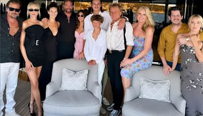 Sean Stewart parties with sister Kimberly and dad Rod in Italy