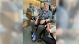Passenger in wheelchair says he was left with septic injury after being removed from flight on food trolley