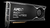 AMD debuts Radeon Pro GPU for AI workloads — Radeon Pro W7900 Dual Slot brings 6,144 shaders and 48GB ECC GDDR6 for $3,499