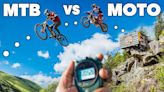 MTB vs. Moto: What’s the Faster Way Down Red Bull Hardline Course?