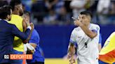 (Video) Luis Suárez y Miguel Borja iniciaron la pelea del Uruguay-Colombia