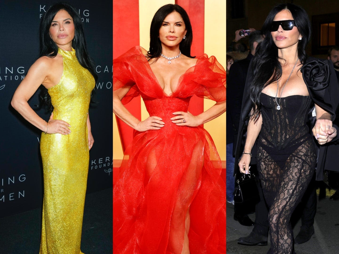 9 of the most daring looks Lauren Sánchez has ever worn, from corset minidresses to see-through lace gowns