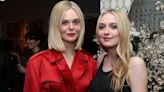 Elle Fanning Debuts Bob Haircut in Vibrant Red Trench Coat With Sister Dakota Fanning at Netflix’s ‘Ripley’ Event