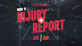 Falcons vs. Bears: Injury updates from Thursday’s practice