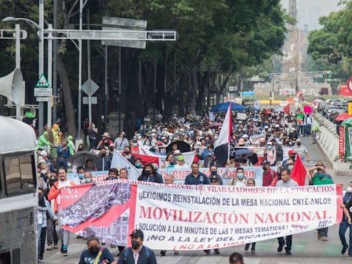 Marcha CNTE, 15 de mayo: estas son las calles cerradas y alternativas viales en CDMX