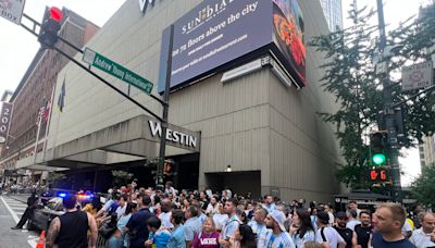 Argentina fans swarm team hotel in Atlanta to catch glimpse of Messi before Copa América