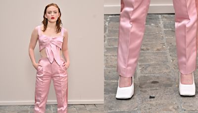 Sadie Sink Makes an Impression in Square-Toe White Heels at Ashi Studio’s Fall Couture 2024 Show During Paris Fashion Week