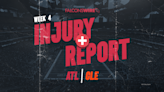 Falcons Week 4 injury report: Patterson OUT Wednesday