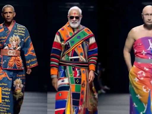 Fashion show: PM Modi, Joe Biden, Donald Trump, Barack Obama, Vladimir Putin walk the ramp; Elon Musk shares AI video | Today News