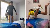 Tom Daley tests out the Olympic Village’s ‘no-sex’ cardboard beds