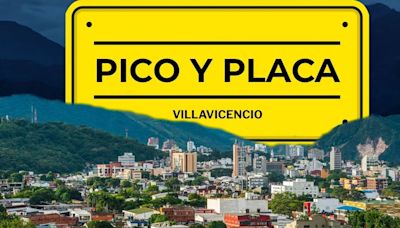 Villavicencio: Pico y Placa para este lunes 24 de junio