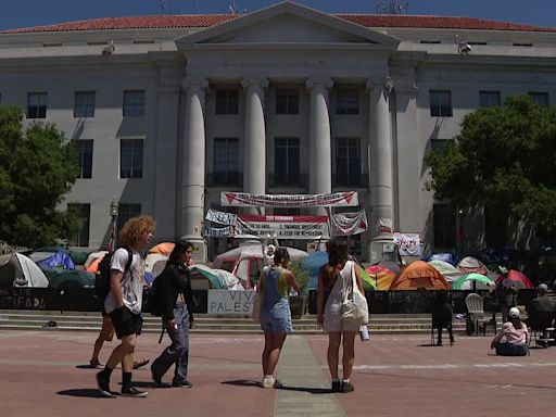 Protestors explain divestment issues at UC Berkeley as encampment continues