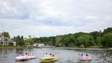 Take a ride on the Kalamazoo Lake in a 1950s ‘glass slipper’ car boat