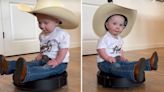 Rip-Ridin' Roomba Wrangler: Watch Baby Cowboy Prove He's A Natural