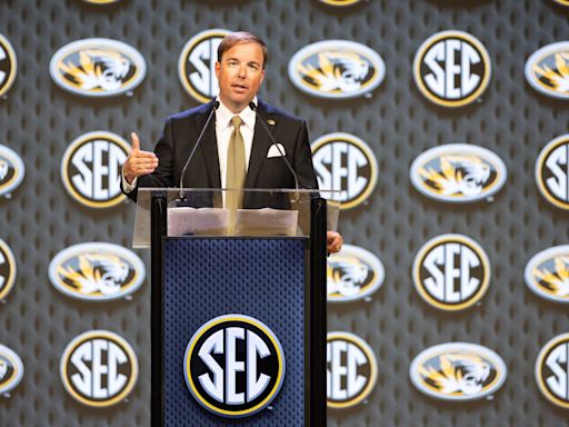 What Missouri coach Eliah Drinkwitz said at SEC Media Days about OU football, Cayden Green