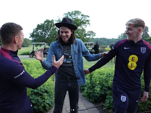 Singer James Bay performs for England squad ahead of Euro 2024