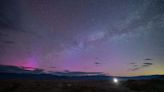 Gorgeous auroral glow surprises astrophotographer in California's Death Valley