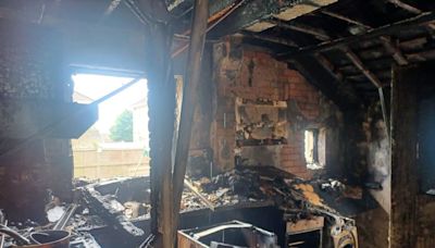 Warning issued as fire rips through Welsh home