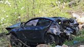 Tesla plunges hundreds of feet down Highway 50 embankment, killing driver in California mountains