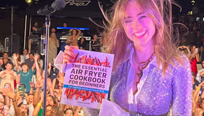 Suki Waterhouse Jokes Her Baby's Favorite Story Is "Air Fryer Recipe Book That Was Thrown at Me" During a Show