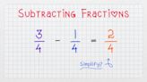 How to Subtract Fractions