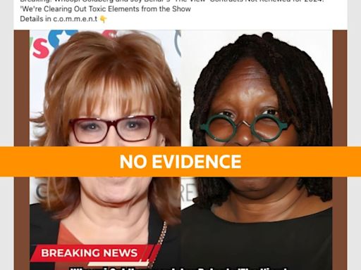 Fact Check: No evidence that ABC decided not to renew ‘The View’ host contracts