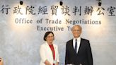鄧振中、楊珍妮說明台美貿易倡議2階段談判進展 (圖)