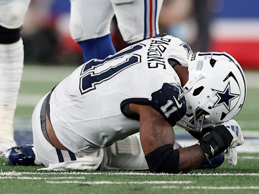 Cowboys' Micah Parsons, Giants' Malik Nabers (concussion) go to locker room with injuries