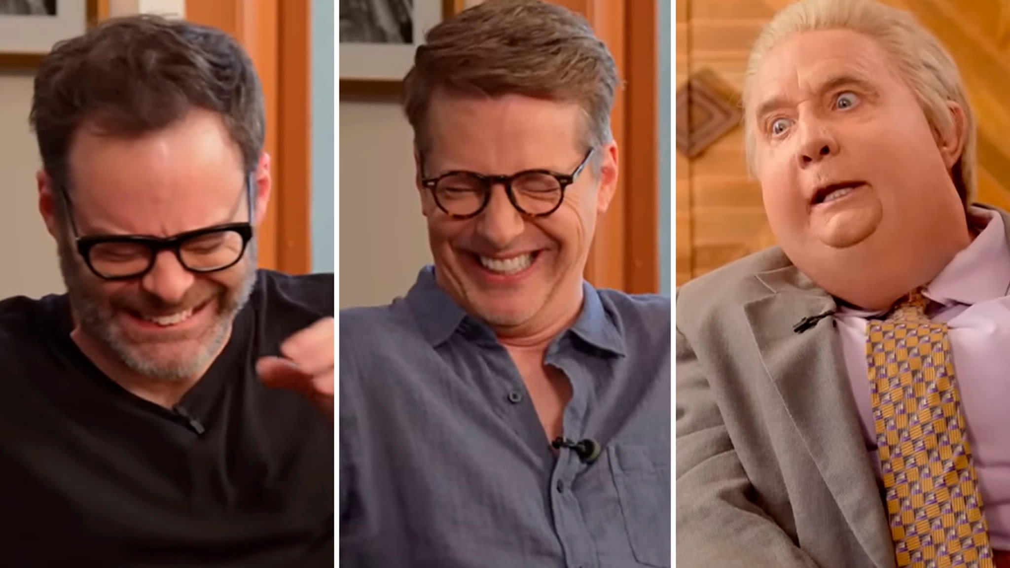 Martin Short's Jiminy Glick Savagely Roasts Bill Hader and Sean Hayes -- Who Cannot Keep It Together