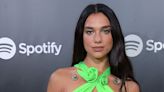 Dua Lipa's sheer af plunging top is held together by just a string