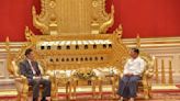 Myanmar leader welcomes foreign minister of key ally China