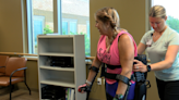 Antigo woman walks again with the help of exoskeleton after spinal stroke