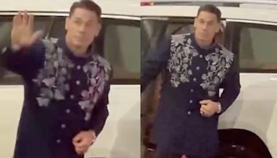 John Cena Bids Adieu to Mumbai After Attending Anant Ambani and Radhika Merchant's Wedding | Watch - News18