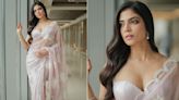 Malavika Mohanan's Pastel Pink Saree Matched Perfectly With Her Charming Elegance