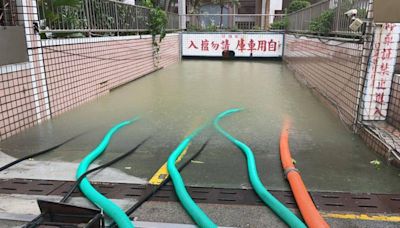 凱米重創高雄！三民區大樓地下室全在水中 4468戶停電搶修中