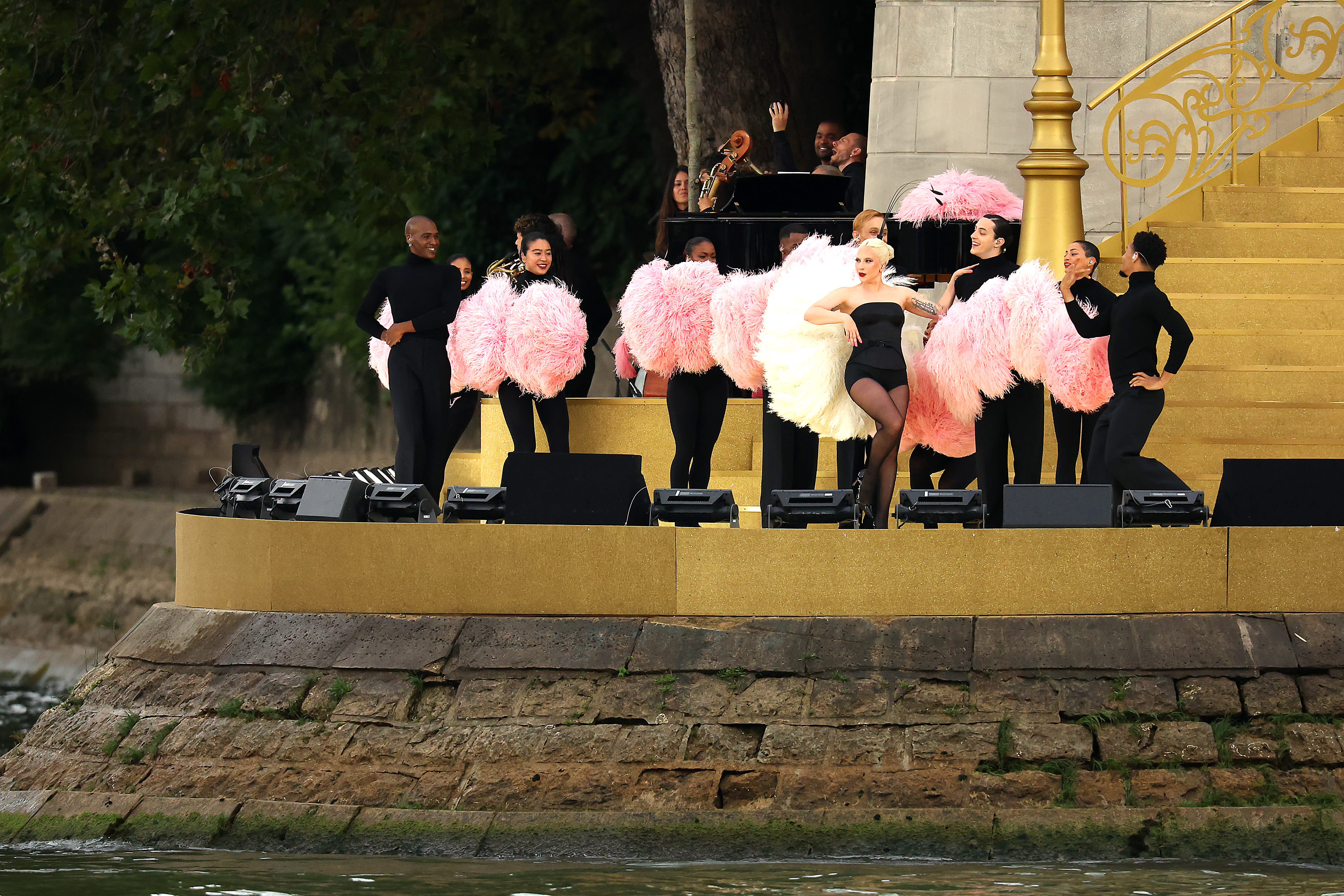 Lady Gaga Performs in French at Olympics Opening Ceremony