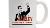 Josh Hawley mocked for promoting clenched fist mug while being ridiculed for Capitol fleeing video