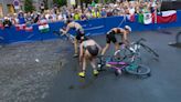 Olympic triathlon chaos continues in Paris with multiple crashes