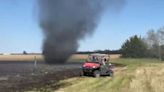Watch: smoke devil forms in controlled burn in Shawnee Co.