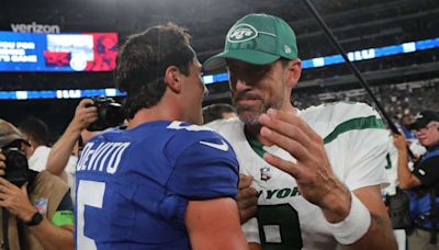 Giants' DeVito Reveals Jets QB Rodgers Is His 'GOAT'