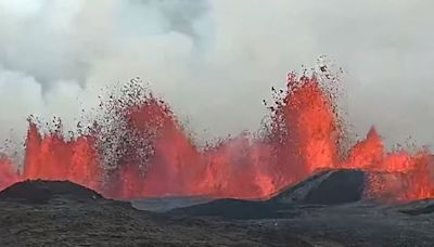Watch live: Volcano in Iceland erupts again