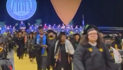 Virginia students walk out of graduation in support of Gaza as Republican governor speaks