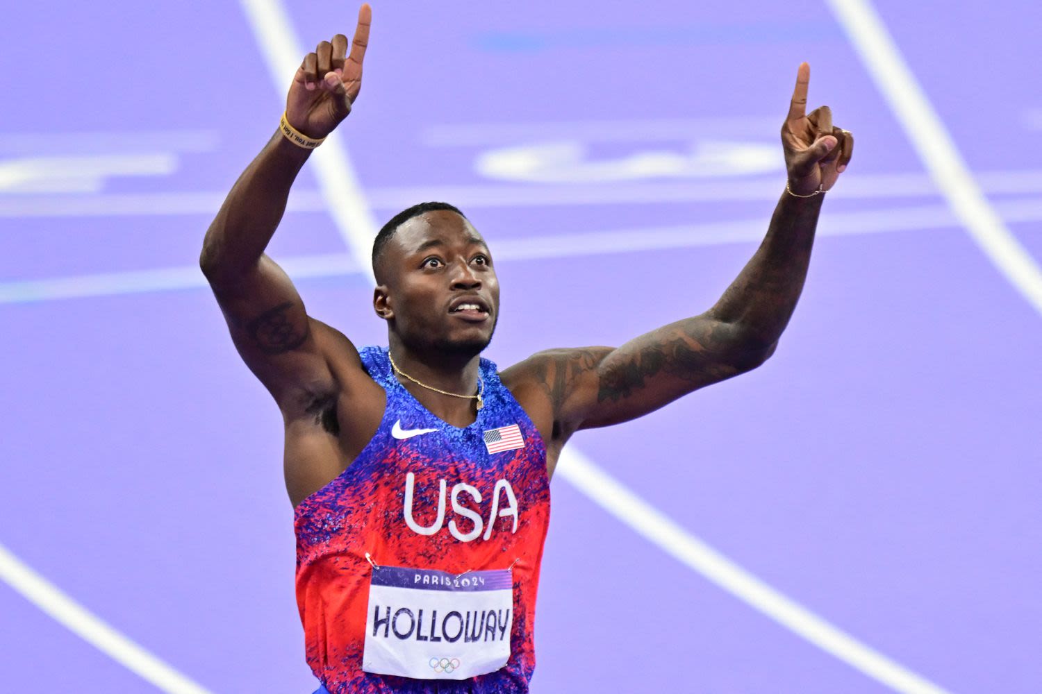 Grant Holloway Crushes Field in 110-Meter Hurdles Final to Win Olympic Gold, Team USA's 8th T&F Medal of the Night