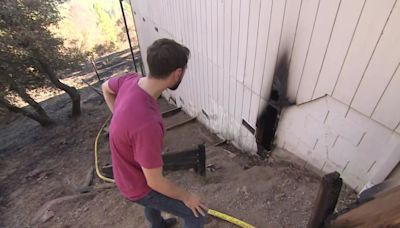 Pay Fire flames dance dangerously close to homes in El Dorado County during summer scorcher